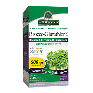 Brocco-Glutathione - Reduced & Fermented L-Glutathione - 500 MG (60 Vegetarian Capsules)