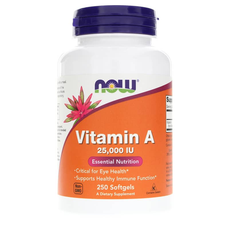 NOW Foods Vitamin A 25,000 IU 250 Softgels