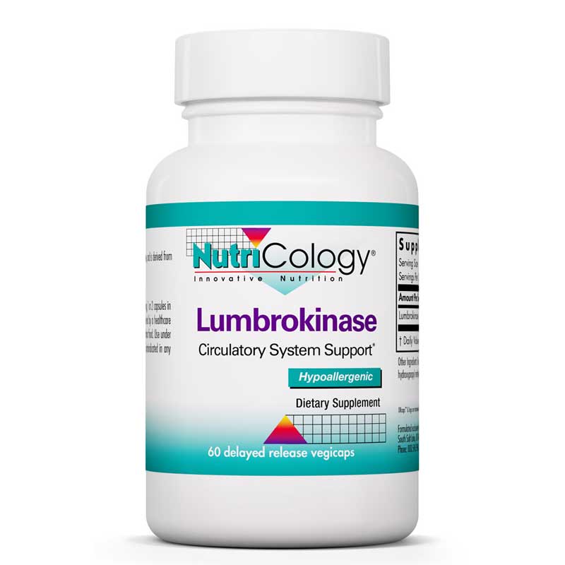Nutricology Lumbrokinase 60 Veg Capsules