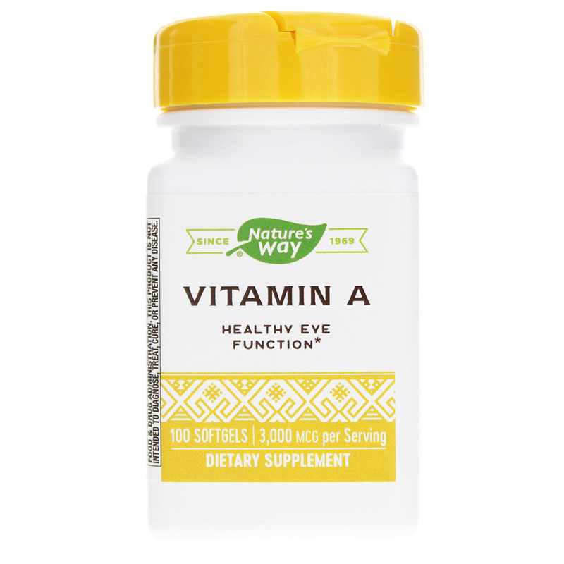 Natures Way Vitamin A 3000 Mcg 100 Softgels