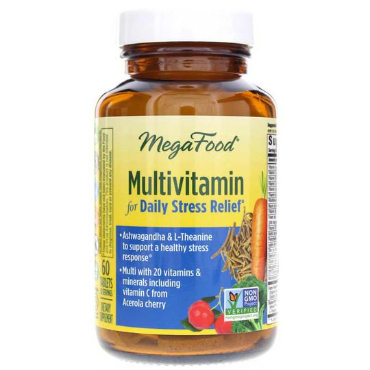 Megafood Multivitamin for Daily Stress Relief 60 Tablets