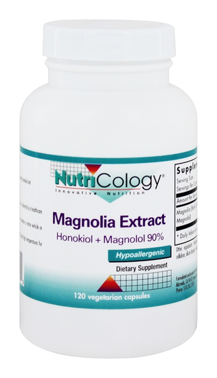 Nutricology - Magnolia Extract 200 mg. - 120 Vegetarian Capsules