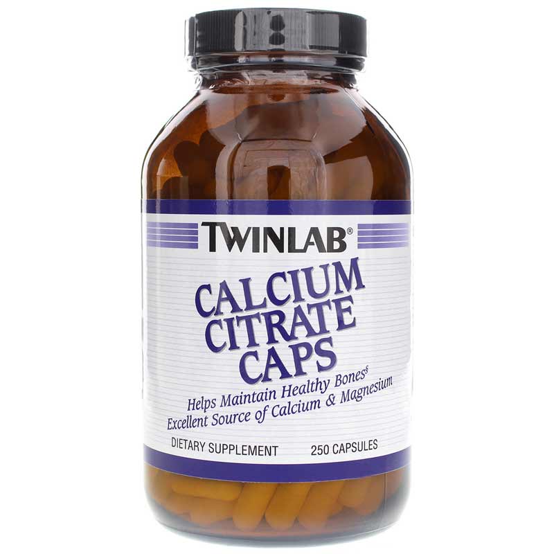 Twinlab Calcium Citrate Caps 250 Capsules
