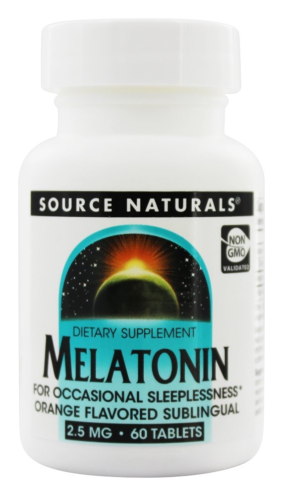 Source Naturals - Melatonin Sublingual Orange 2.5 mg. - 60 Tablets