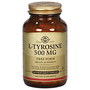 L-Tyrosine - Free Form - 500 MG (100 Vegetarian Capsules)
