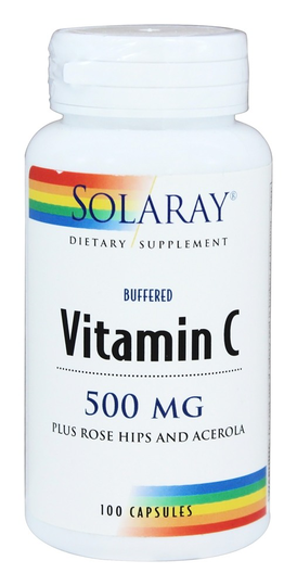 Solaray - Buffered Vitamin C 500 mg. - 100 Capsules