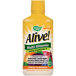 Alive! Whole Food Energizer Liquid Multivitamin - Citrus (30 Fluid Ounces)