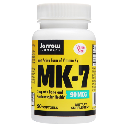Jarrow Formulas - MK-7 for Bone and Cardiovascular Health 90 mcg. - 90 Softgels