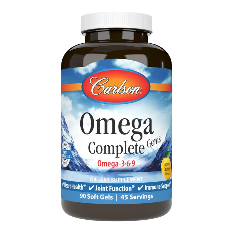 Carlson Labs Omega Complete Gems 90 Softgels