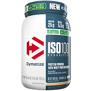 ISO100 Hydrolyzed 100% Whey Protein Isolate - Natural Vanilla (1.6 Lbs. / 24 Servings)