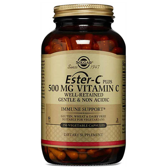 Solgar Ester-C Plus 500 Mg Vitamin C 250 Veg Capsules