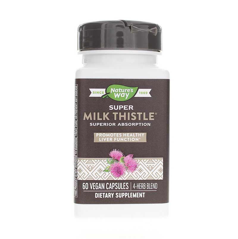 Natures Way Super Milk Thistle 60 Veg Capsules