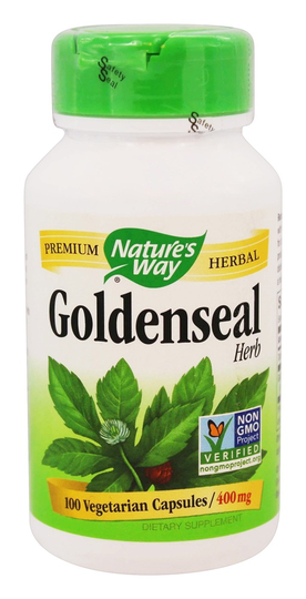 Nature's Way - Goldenseal Herb 400 mg. - 100 Vegetarian Capsules
