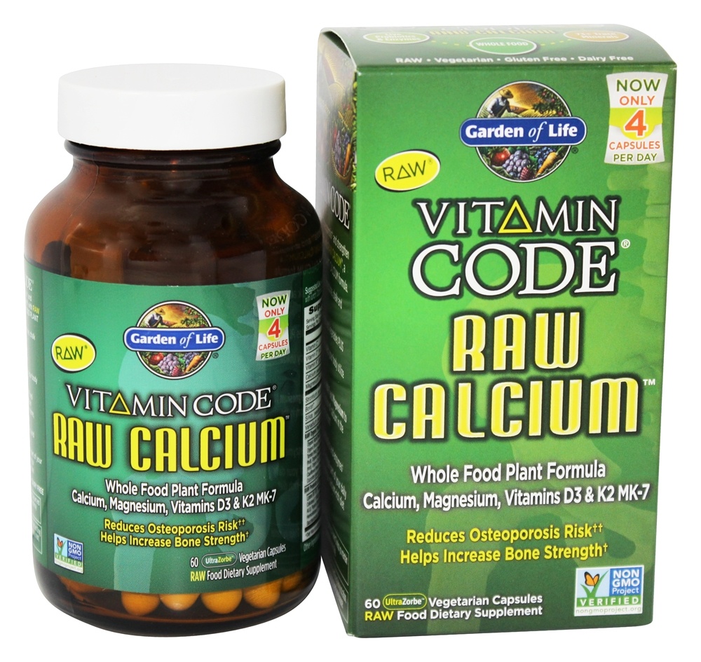 Garden of Life - Vitamin Code RAW Calcium - 60 Vegetarian Capsules