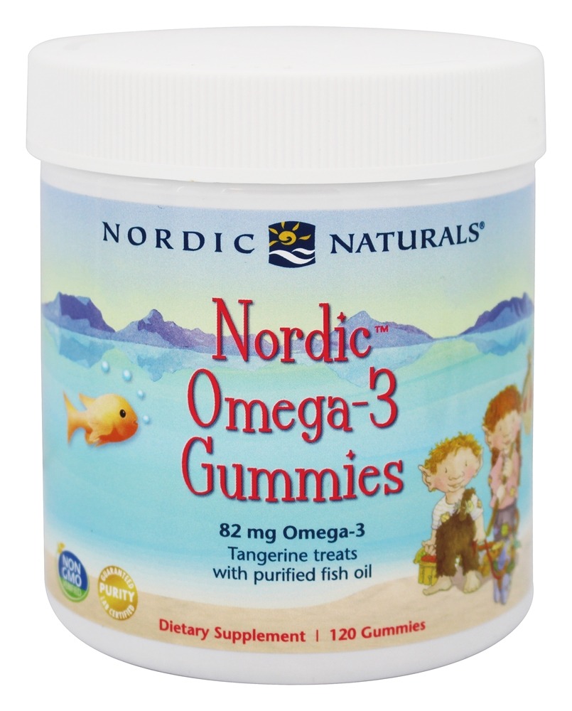 Nordic Naturals - Nordic Omega-3 Gummies Tangerine 82 mg. - 120 Gummies