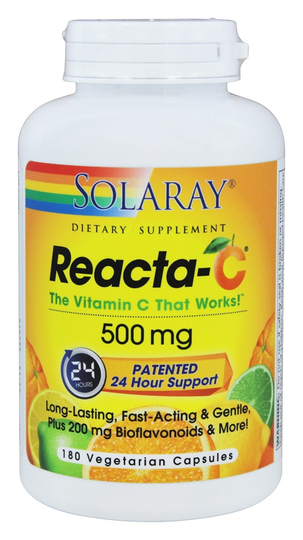 Solaray - Reacta-C with Bioflavonoids 500 mg. - 180 Vegetarian Capsules