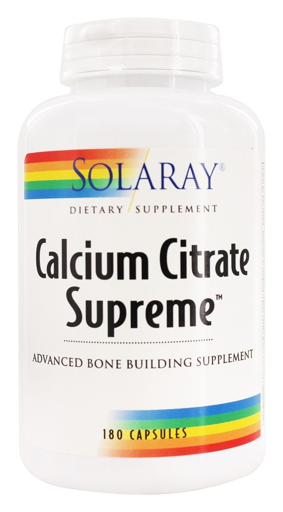 Solaray - Calcium Citrate Supreme - 180 Capsules
