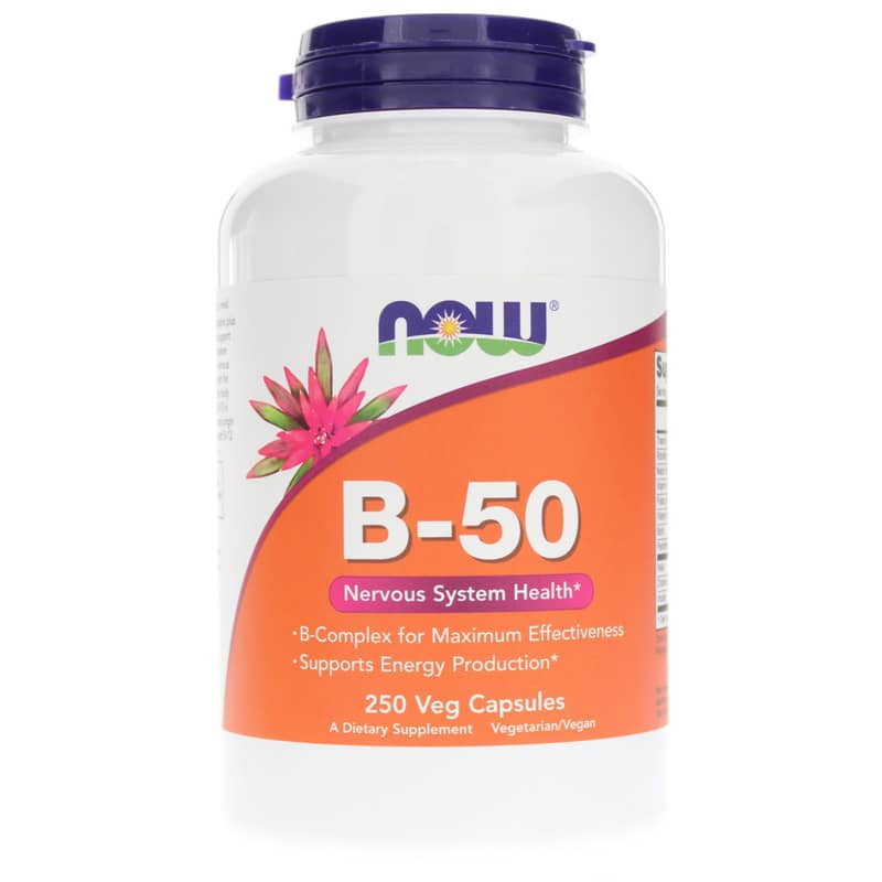 NOW Foods B-50 Capsules 250 Veg Capsules