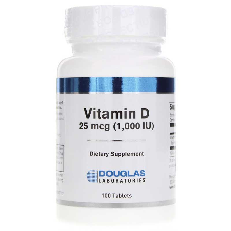Douglas Laboratories Vitamin D 25 Mcg (1,000 IU) 100 Tablets