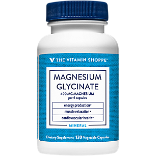 Magnesium Glycinate - Supports Energy Production, Muscle Relaxation & Cardiovascular Health - 400 MG (120 Capsules)
