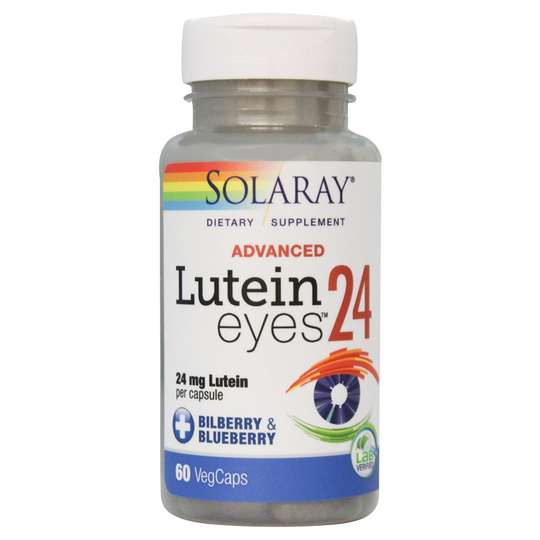 Solaray - Advanced Lutein Eyes 24 Bilberry & Blueberry 24 mg. - 60 Vegetable Capsule(s)