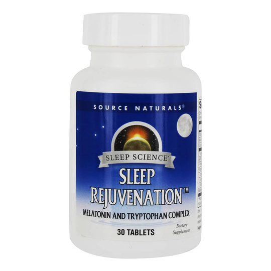 Source Naturals - Sleep Rejuvenation Melatonin & Tryptophan Complex - 30 Tablets