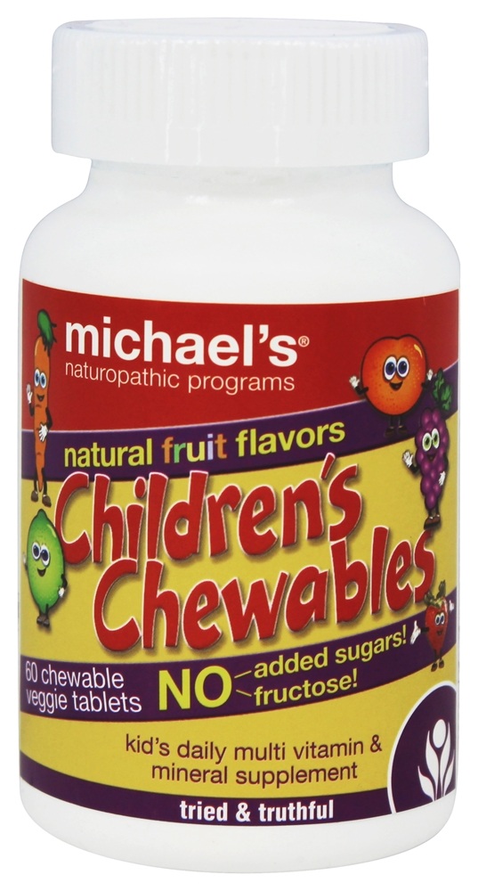 Michael's Naturopathic Programs - Children's Chewables Daily Multi Vitamin Natural Fruit Flavor - 60 Chewable Tablets