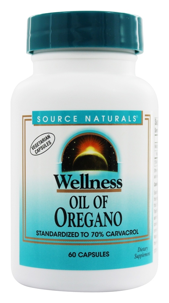 Source Naturals - Wellness Oil Of Oregano - 60 Vegetarian Capsules