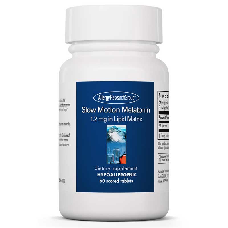 Allergy Research Group Slow Motion Melatonin 60 Tablets