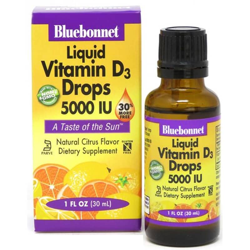 Bluebonnet Vitamin D3 Drops 5000 IU 1 Oz