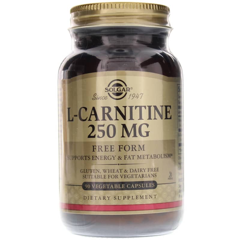 Solgar L-Carnitine 250 Mg 90 Veg Capsules