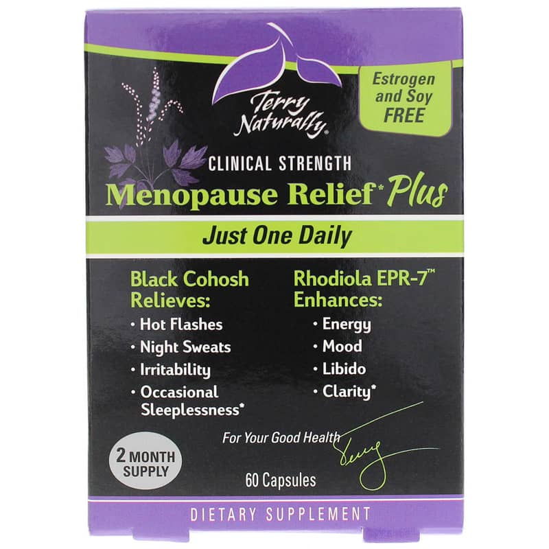Terry Naturally Menopause Relief Plus Clinical Strength 60 Capsules