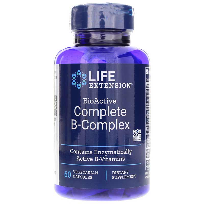 Life Extension BioActive Complete B-Complex 60 Veg Capsules