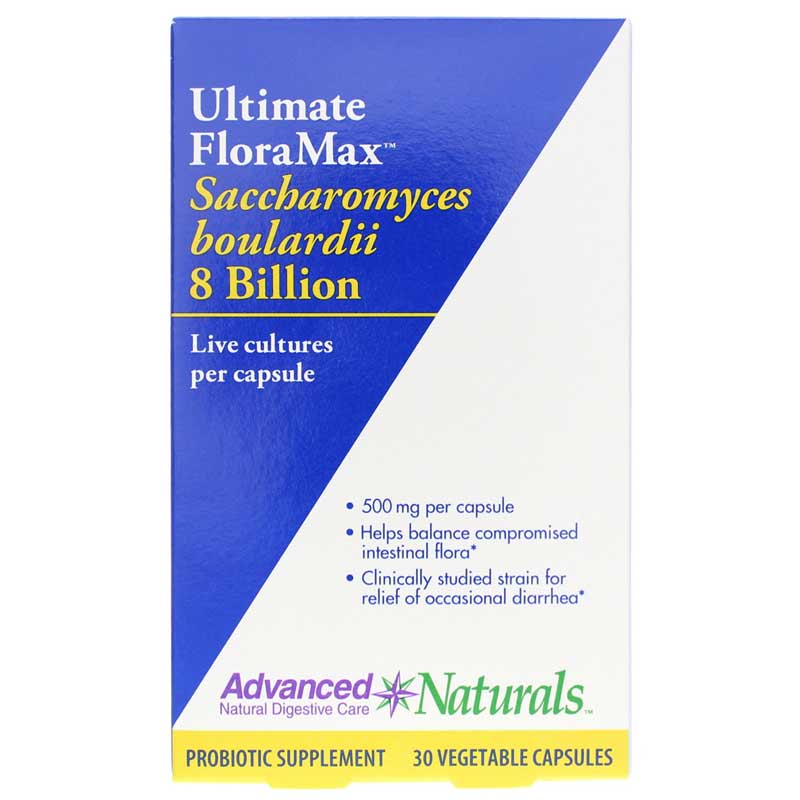 Advanced Naturals Ultimate FloraMax Saccharomyces Boulardii 8 Billion 30 Veg Capsules