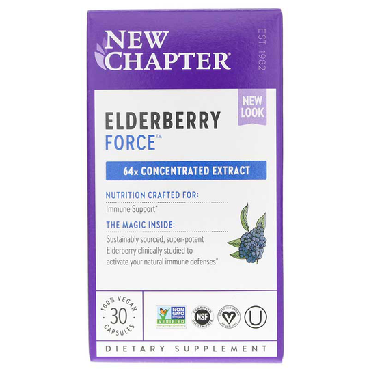 New Chapter Elderberry Force 30 Veg Capsules
