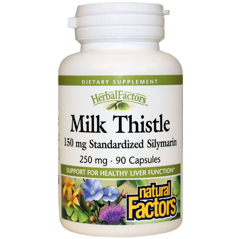 Natural Factors Milk Thistle 250 Mg 90 Capsules
