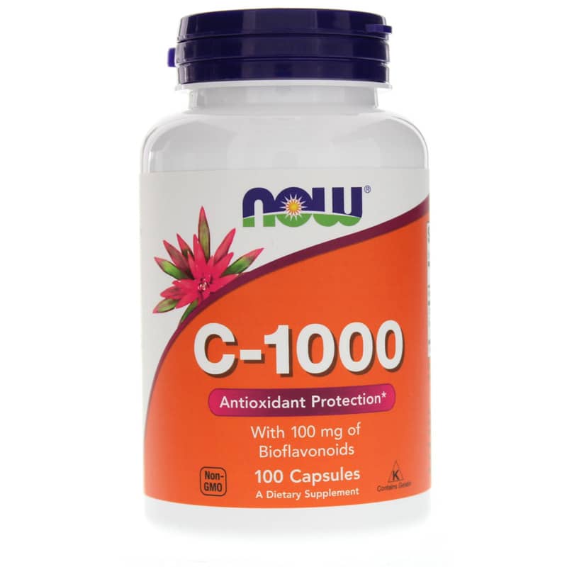 NOW Foods C-1000 with 100 Mg Bioflavonoids 100 Capsules