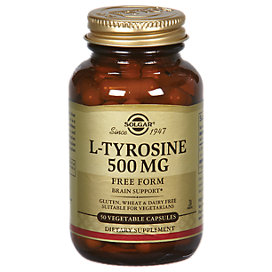 L-Tyrosine - Free Form - 500 MG (50 Vegetarian Capsules)