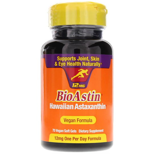 Nutrex Hawaii BioAstin Vegan 12 Mg Hawaiian Astaxanthin 75 Vegan Softgels