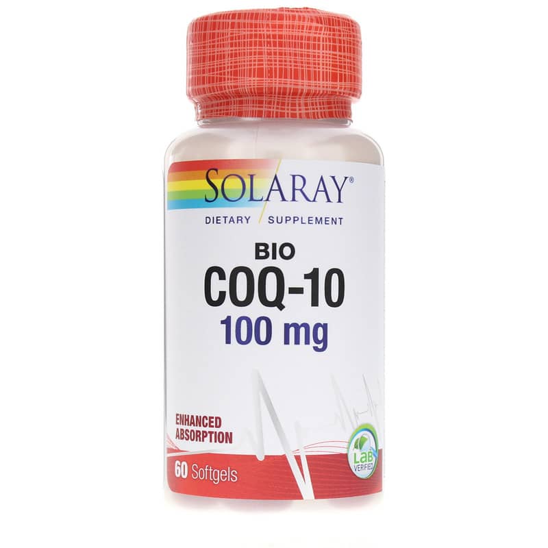 Solaray BioCoQ-10 with CoQsol 100 Mg 60 Softgels