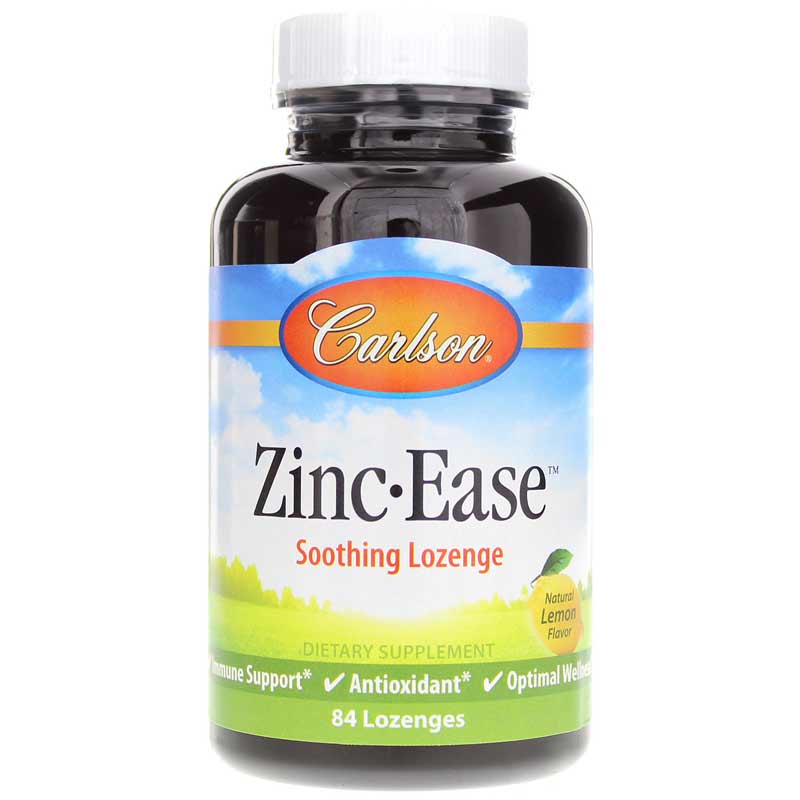 Carlson Labs Zinc-Ease Soothing Lozenge 84 Lozenges