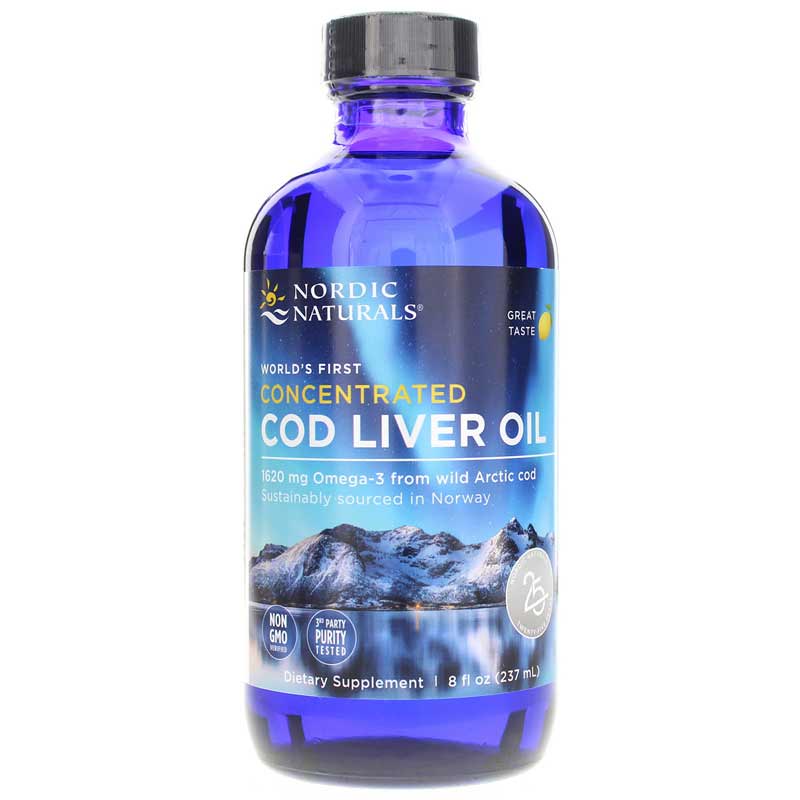 Nordic Naturals Concentrated Cod Liver Oil 8 Oz