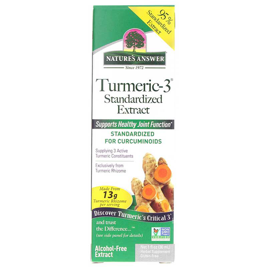 Natures Answer Turmeric-3 Extract Alcohol-Free 1 Oz