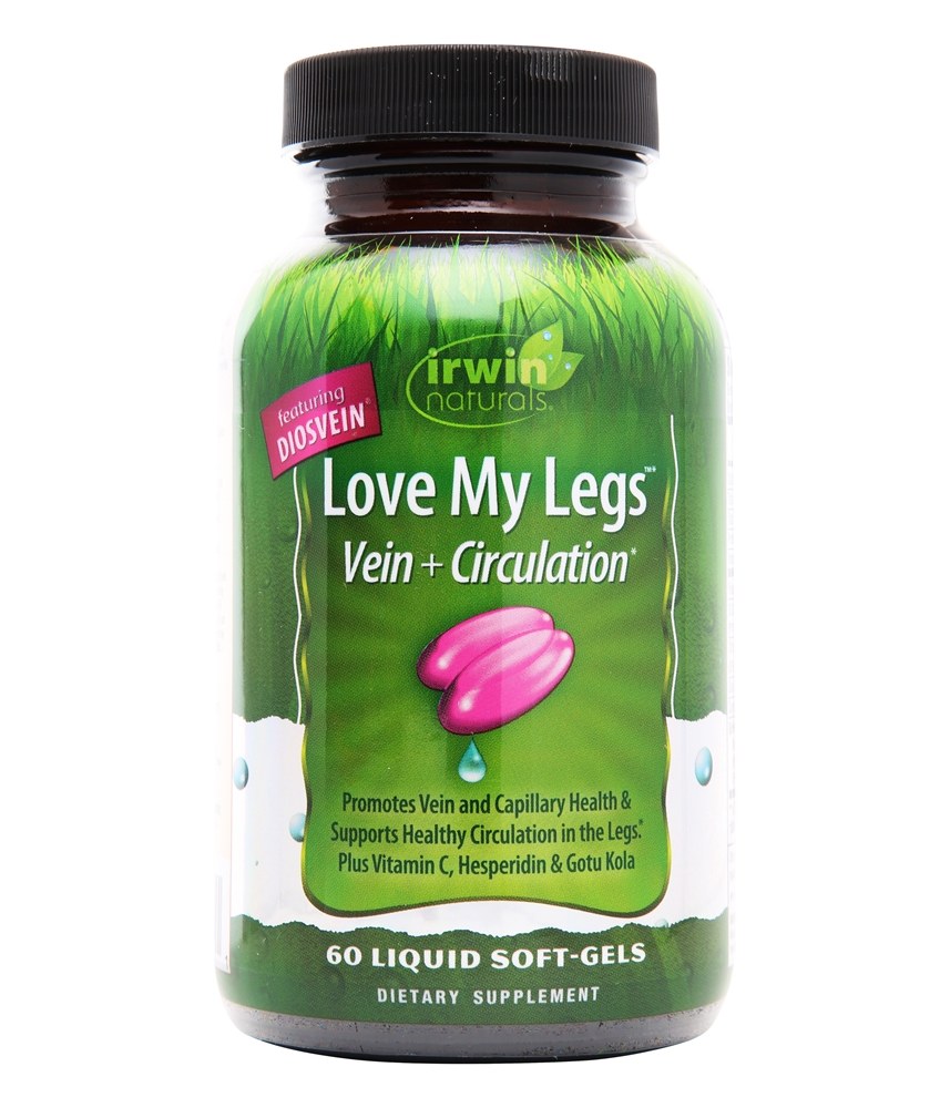 Irwin Naturals - Love My Legs Vein Circulation - 60 Liquid Softgels