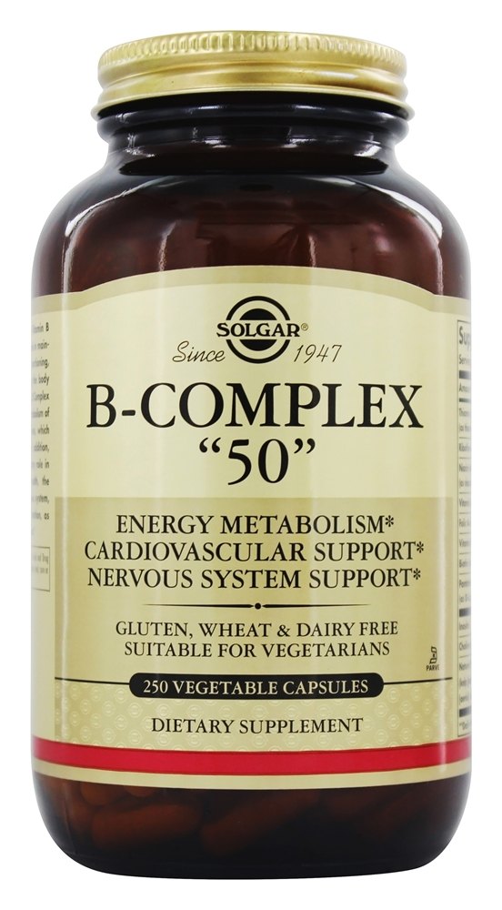 Solgar - B Complex 50 - 250 Vegetarian Capsules