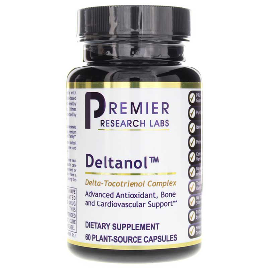 Premier Research Labs Deltanol Delta-Tocotrienol Complex 60 Softgels