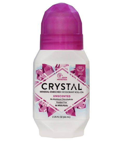 Crystal Body Deodorant - Mineral-Enriched Deodorant Roll-On Unscented - 2.25 fl. oz.