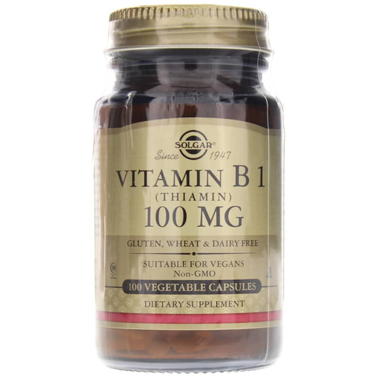 Solgar Vitamin B 1 Thiamin 100 Mg 100 Veg Capsules