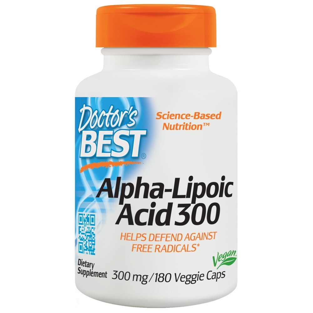 Doctor's Best - Alpha Lipoic Acid 300 mg. - 180 Vegetarian Capsules