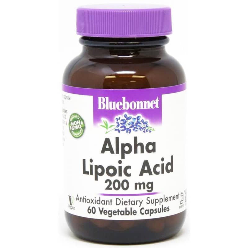 Bluebonnet Alpha Lipoic Acid 200 Mg 60 Veg Capsules